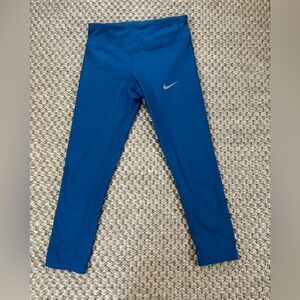 Nike Teal Blue Cropped Dry Fit Leggings Size Small